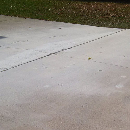 Concrete driveway after PolyLevel