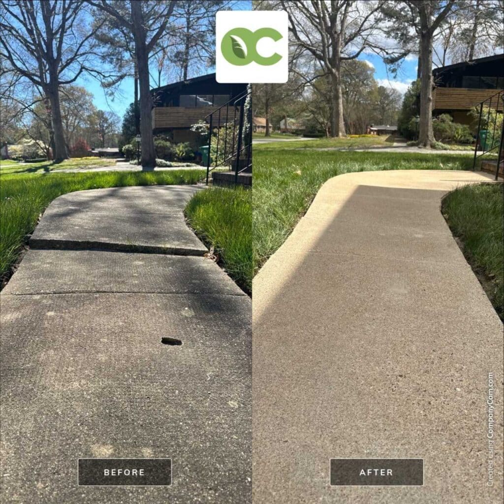 cracked walkway