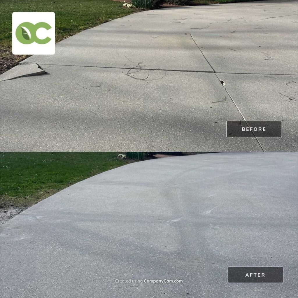 Uneven driveway