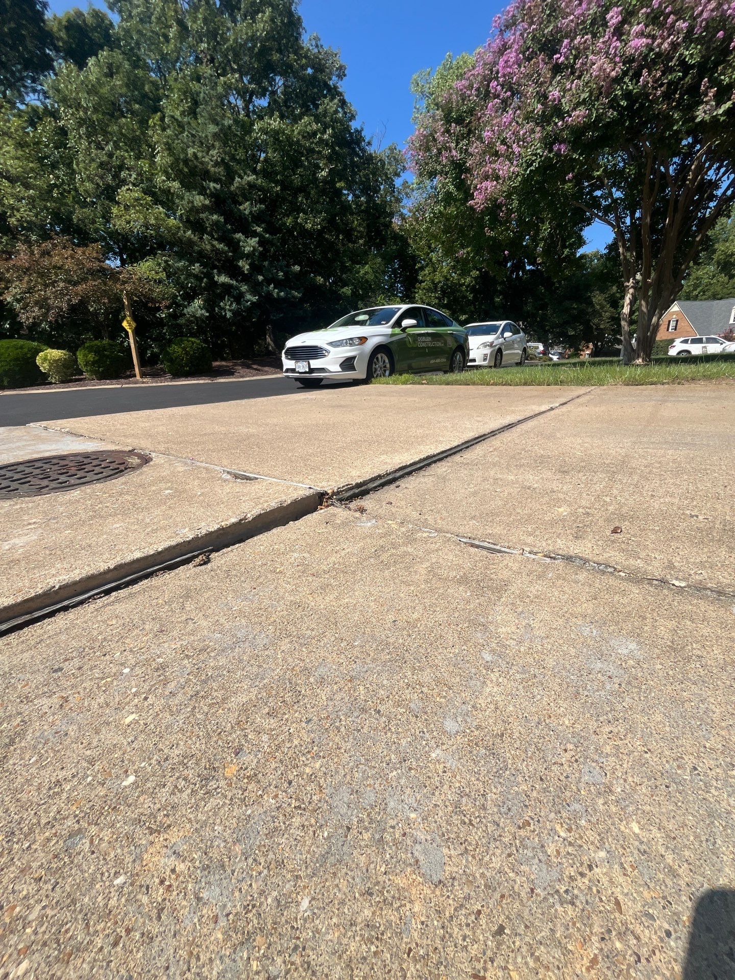 Settling driveway