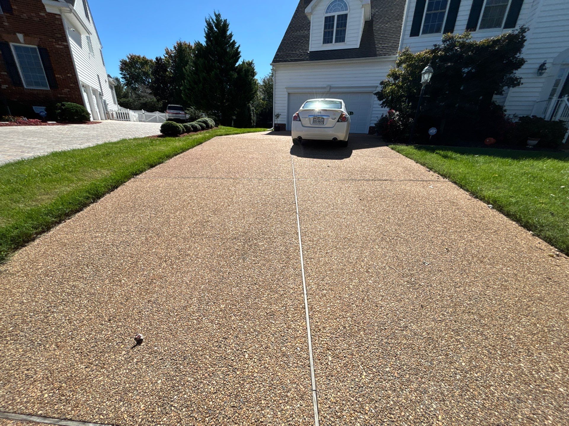 Driveway concrete leveling
