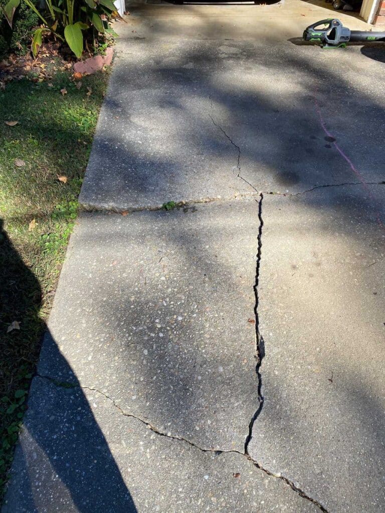 Damaged Driveway