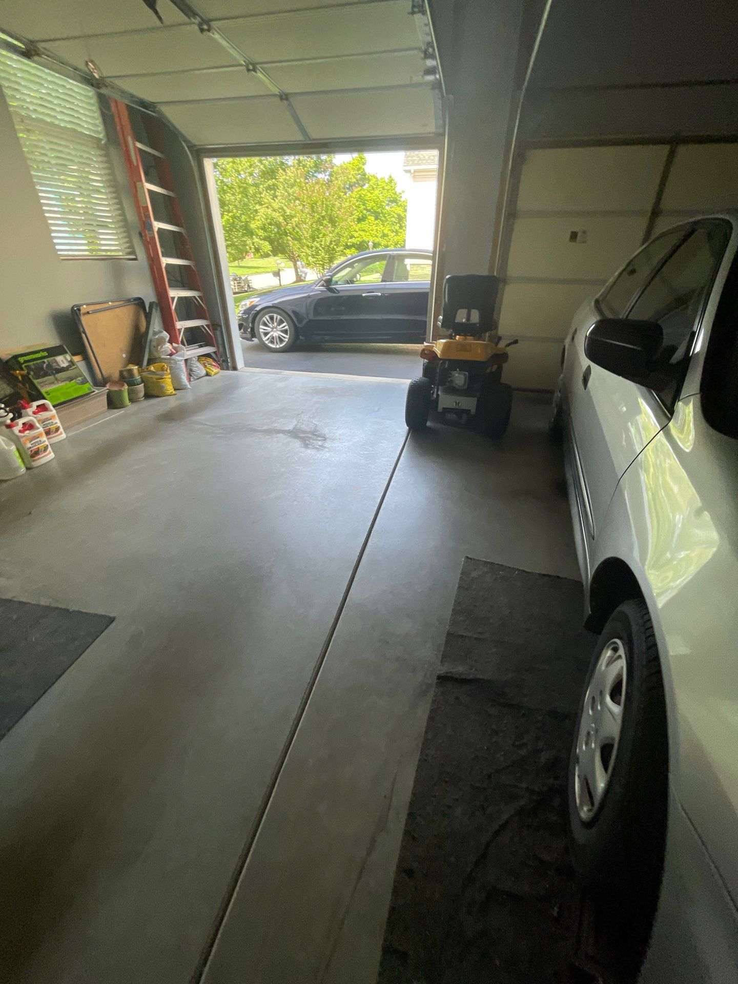 Concrete floor garage