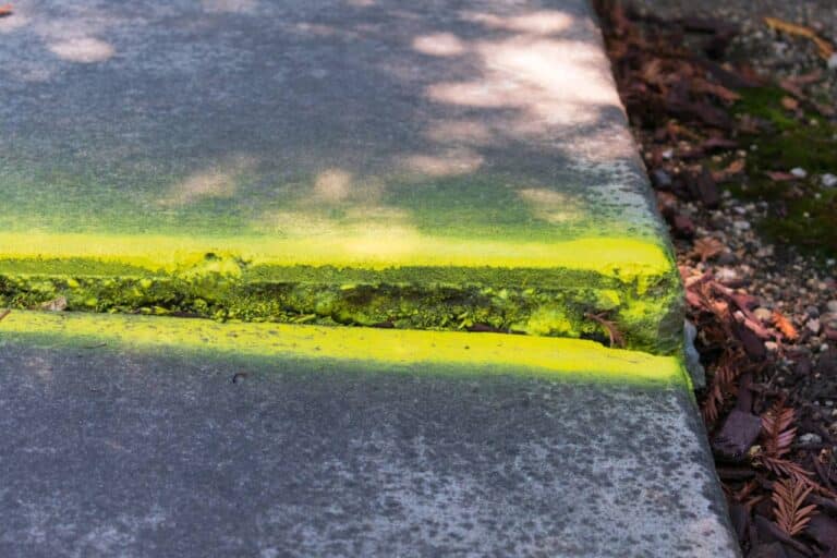 Uneven sidewalk