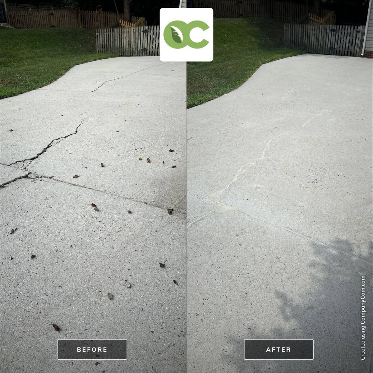 before and after concrete damage repair